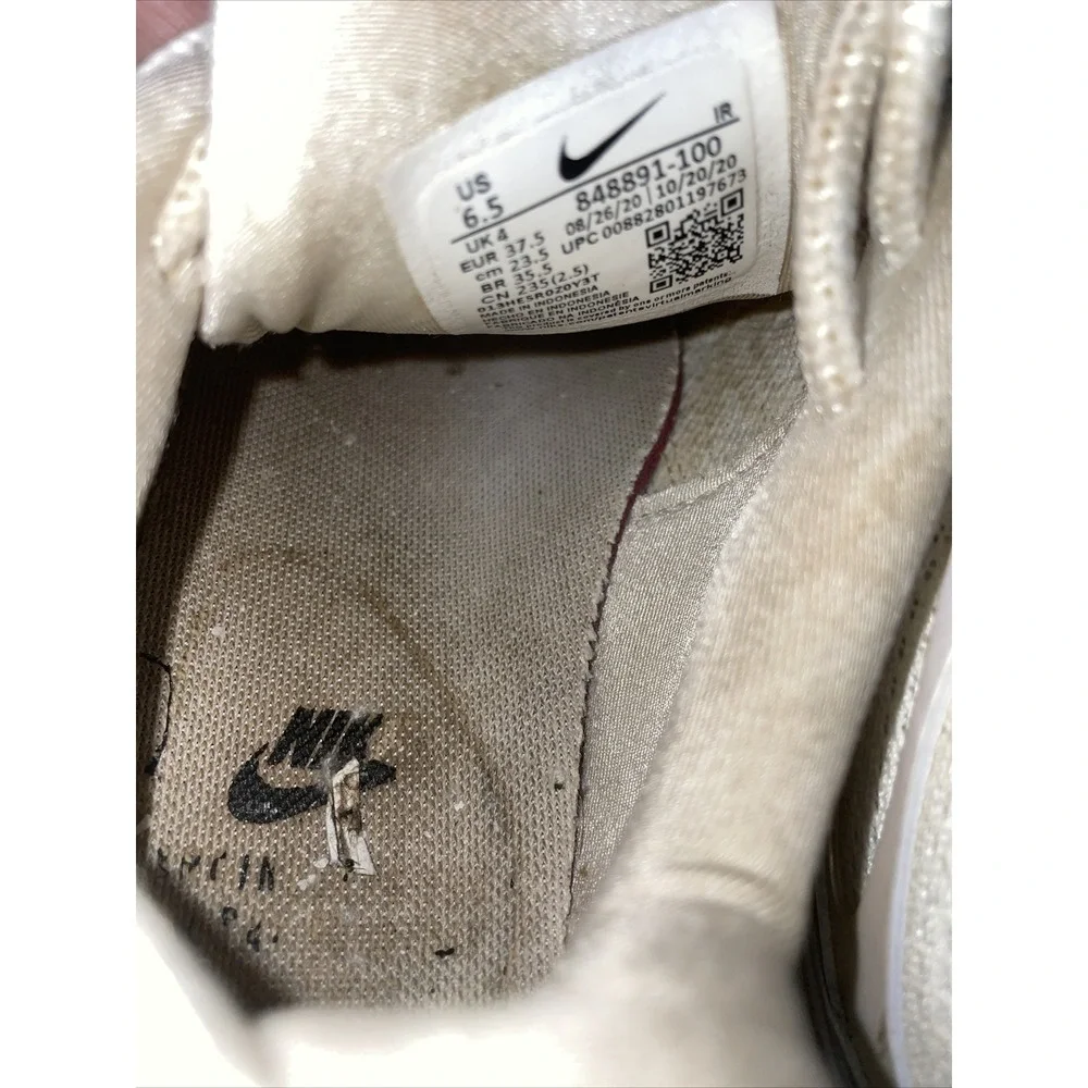 Women's Size 6.5 Nike Air Max Plus White Running‎ Shoes
